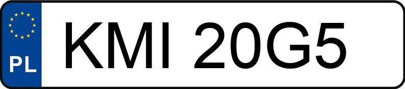 Numer rejestracyjny KMI 20G5 posiada RENAULT MEGANE SCENIC - KMI20G5