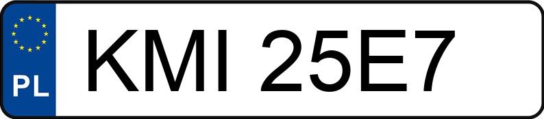 Numer rejestracyjny KMI 25E7 posiada SEAT TOLEDO 1.9 TDI - KMI25E7