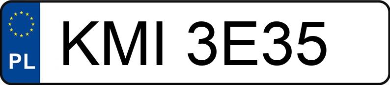 Numer rejestracyjny KMI 3E35 posiada VOLKSWAGEN Golf IV MR`97 Highline 4MOTION - KMI3E35
