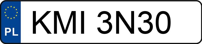 Numer rejestracyjny KMI 3N30 posiada PEUGEOT PARTNER 7 - KMI3N30