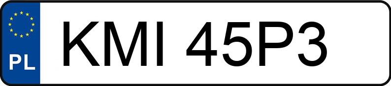 Numer rejestracyjny KMI 45P3 posiada MERCEDES-BENZ E280 - KMI45P3