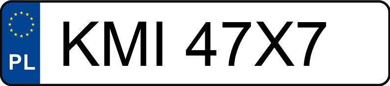 Numer rejestracyjny KMI 47X7 posiada TOYOTA RAV4 - KMI47X7 Numer rejestracyjny KMI 47X7 posiada TOYOTA RAV4 - KMI47X7