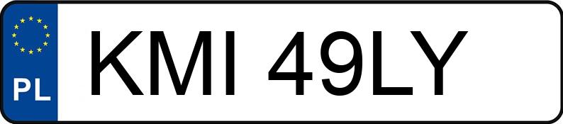 Numer rejestracyjny KMI 49LY posiada VOLKSWAGEN GOLF - KMI49LY
