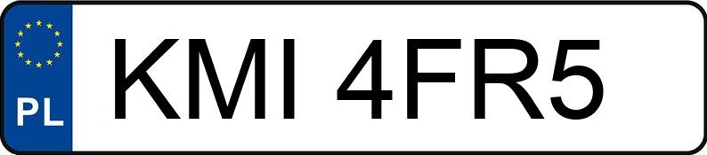 Numer rejestracyjny KMI 4FR5 posiada FORD Focus 1.6 MR`08 E4 Trend - KMI4FR5