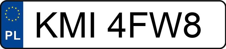 Numer rejestracyjny KMI 4FW8 posiada BMW 323 - KMI4FW8