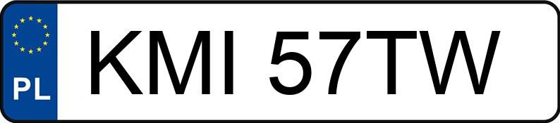 Numer rejestracyjny KMI 57TW posiada RENAULT FLUENCE - KMI57TW