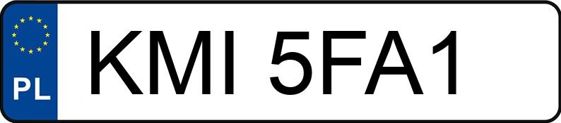 Numer rejestracyjny KMI 5FA1 posiada PEUGEOT 5008 HDI MR`14 E6 Access 115 - KMI5FA1