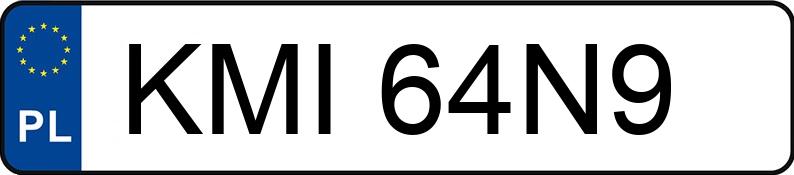 Numer rejestracyjny KMI 64N9 posiada RENAULT KANGOO - KMI64N9