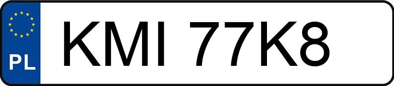 Numer rejestracyjny KMI 77K8 posiada SEAT IBIZA - KMI77K8