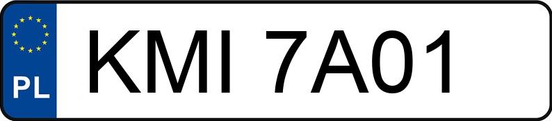 Numer rejestracyjny KMI 7A01 posiada SKODA OCTAVIA - KMI7A01 Numer rejestracyjny KMI 7A01 posiada SKODA OCTAVIA - KMI7A01