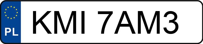Numer rejestracyjny KMI 7AM3 posiada VOLKSWAGEN PASSAT - KMI7AM3