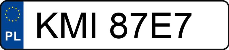 Numer rejestracyjny KMI 87E7 posiada RENAULT MEGANE - KMI87E7