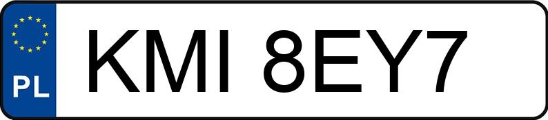 Numer rejestracyjny KMI 8EY7 posiada AUDI A3 - KMI8EY7