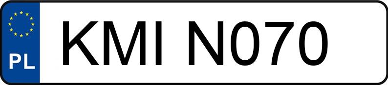 Numer rejestracyjny KMI N070 posiada MERCEDES-BENZ 814D E1 7.5t 814 - KMIN070