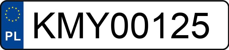 Numer rejestracyjny KMY 00125 posiada AUDI A4 - KMY00125