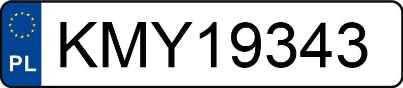 Numer rejestracyjny KMY 19343 posiada AUDI A3 - KMY19343 Numer rejestracyjny KMY 19343 posiada AUDI A3 - KMY19343