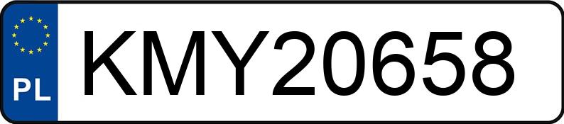 Numer rejestracyjny KMY 20658 posiada AUDI A3 - KMY20658 Numer rejestracyjny KMY 20658 posiada AUDI A3 - KMY20658
