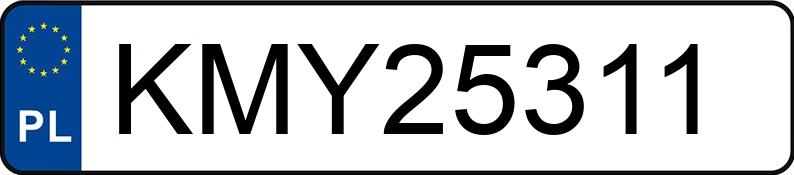 Numer rejestracyjny KMY 25311 posiada AUDI A7 - KMY25311