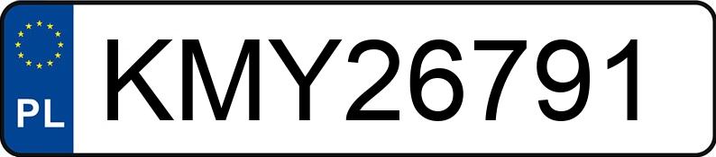 Numer rejestracyjny KMY 26791 posiada OPEL INSIGNIA - KMY26791