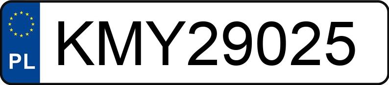 Numer rejestracyjny KMY 29025 posiada SUZUKI SX4 - KMY29025
