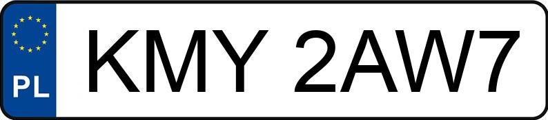 Numer rejestracyjny KMY 2AW7 posiada VOLKSWAGEN Passat GP 1.9 TDI MR`00 E3 Trendline Tiptronic - KMY2AW7