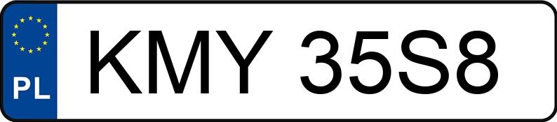 Numer rejestracyjny KMY 35S8 posiada VOLKSWAGEN GOLF - KMY35S8