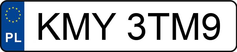 Numer rejestracyjny KMY 3TM9 posiada MAZDA 6TS - KMY3TM9