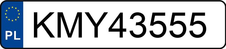 Numer rejestracyjny KMY 43555 posiada AUDI A4 AVANT - KMY43555