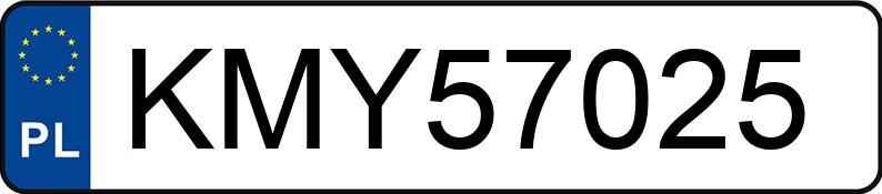 Numer rejestracyjny KMY 57025 posiada VOLKSWAGEN SHARAN - KMY57025