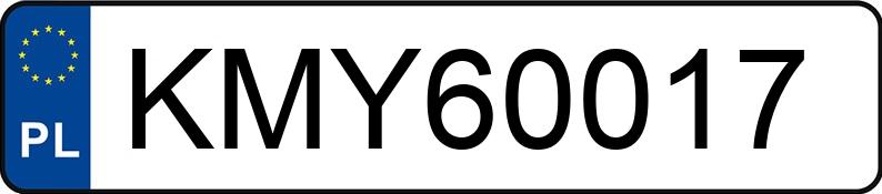 Numer rejestracyjny KMY 60017 posiada AUDI S3 LIMOUSINE - KMY60017