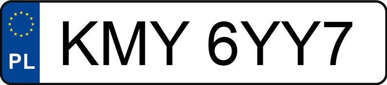 Numer rejestracyjny KMY 6YY7 posiada YAMAHA Skutery do 50 ccm BW s NG Kat. - KMY6YY7