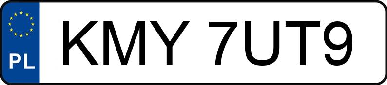 Numer rejestracyjny KMY 7UT9 posiada TOYOTA YARIS - KMY7UT9
