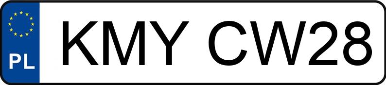 Numer rejestracyjny KMY CW28 posiada VOLKSWAGEN Passat GP 1.9 TDI MR`00 E3 Comfortline Tiptronic - KMYCW28