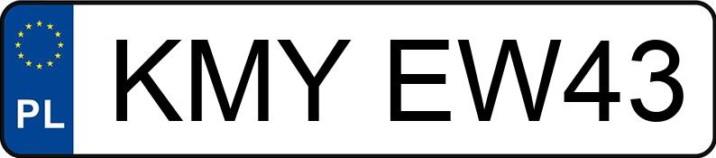 Numer rejestracyjny KMY EW43 posiada AUDI A6 - KMYEW43 Numer rejestracyjny KMY EW43 posiada AUDI A6 - KMYEW43