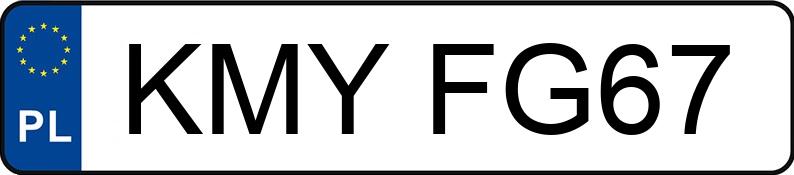 Numer rejestracyjny KMY FG67 posiada MERCEDES-BENZ 815 - KMYFG67