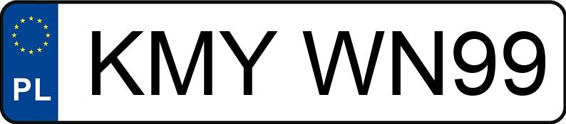 Numer rejestracyjny KMY WN99 posiada PEUGEOT 206 - KMYWN99