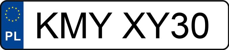 Numer rejestracyjny KMY XY30 posiada AUDI A3 - KMYXY30 Numer rejestracyjny KMY XY30 posiada AUDI A3 - KMYXY30