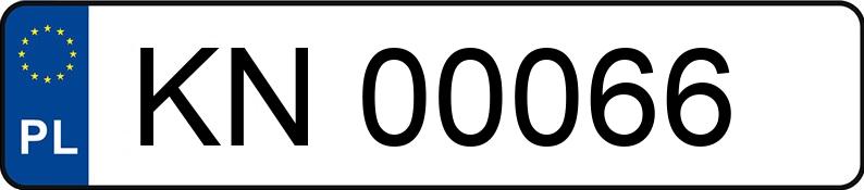 Numer rejestracyjny KN 00066 posiada VOLKSWAGEN Golf IV 1.6 MR`97 Basis - KN00066 Numer rejestracyjny KN 00066 posiada VOLKSWAGEN Golf IV 1.6 MR`97 Basis - KN00066