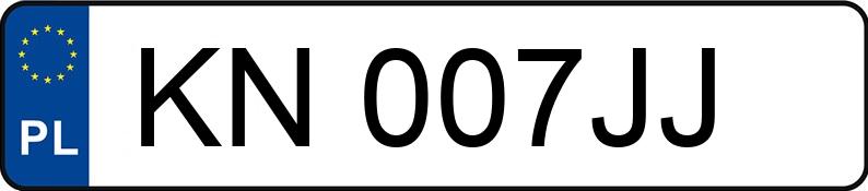 Numer rejestracyjny KN 007JJ posiada AUDI Q3 - KN007JJ