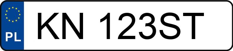 Numer rejestracyjny KN 123ST posiada AUDI Q7 55 TFSI E - KN123ST