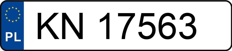 Numer rejestracyjny KN 17563 posiada FSM-BIELSKO B POLSKI FIAT 126P 650 - KN17563