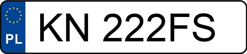 Numer rejestracyjny KN 222FS posiada CHEVROLET CORVETTE - KN222FS