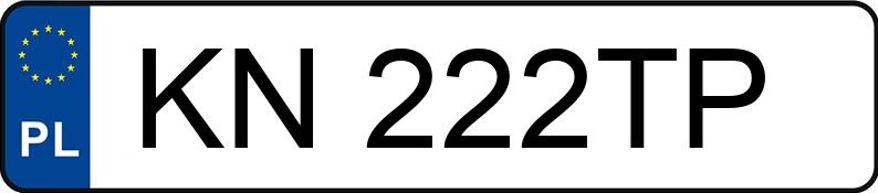 Numer rejestracyjny KN 222TP posiada AUDI A3 - KN222TP Numer rejestracyjny KN 222TP posiada AUDI A3 - KN222TP