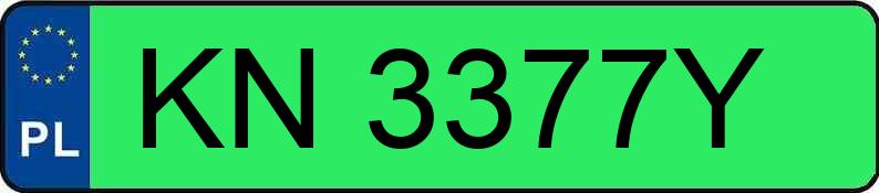 Numer rejestracyjny KN 3377Y posiada AUDI Q4 40 E-TRON - KN3377Y