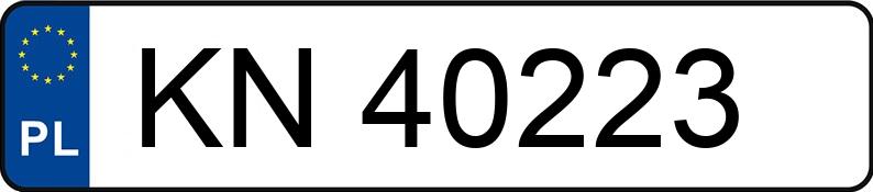 Numer rejestracyjny KN 40223 posiada OPEL ASTRA - KN40223 Numer rejestracyjny KN 40223 posiada OPEL ASTRA - KN40223