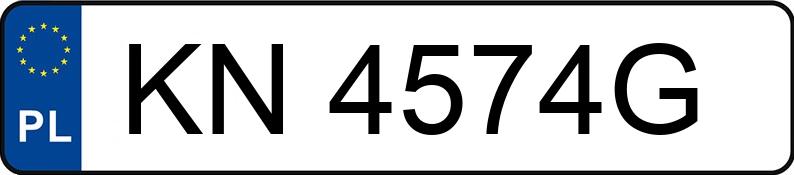 Numer rejestracyjny KN 4574G posiada TOYOTA AURIS - KN4574G