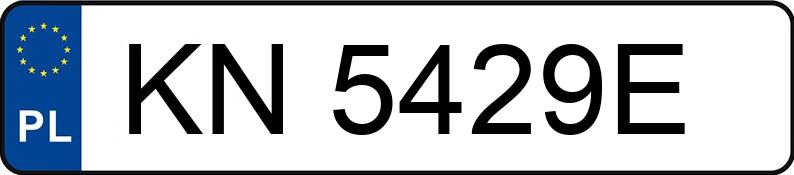 Numer rejestracyjny KN 5429E posiada FORD TRANSIT - KN5429E