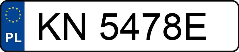 Numer rejestracyjny KN 5478E posiada FORD FOCUS - KN5478E Numer rejestracyjny KN 5478E posiada FORD FOCUS - KN5478E