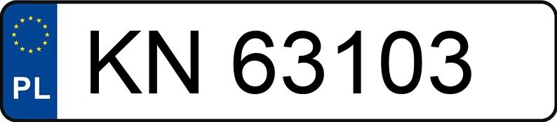 Numer rejestracyjny KN 63103 posiada VOLKSWAGEN GOLF - KN63103 Numer rejestracyjny KN 63103 posiada VOLKSWAGEN GOLF - KN63103