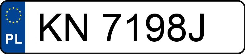 Numer rejestracyjny KN 7198J posiada BMW X3 3.0D - KN7198J